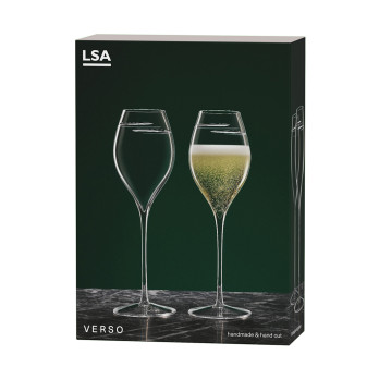 Набор из 2 бокалов для шампанского Signature Verso Tulip, 370 мл