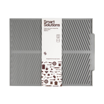 Коврик для сушки посуды Smart Solutions Dag, 43 х 33 см, светло-серый