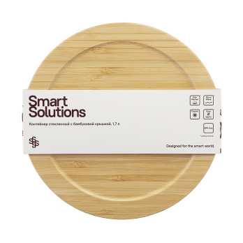 Контейнер с бамбуковой крышкой Smart Solutions, 1,7 л
