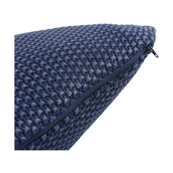 Подушка декоративная из стираного хлопка темно-синего цвета из коллекции essential, 45х45 см
