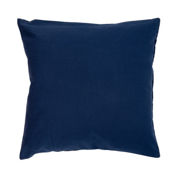 Чехол на подушку из хлопкового бархата с геометрическим принтом темно-синего цвета из коллекции ethnic, 45х45 см
